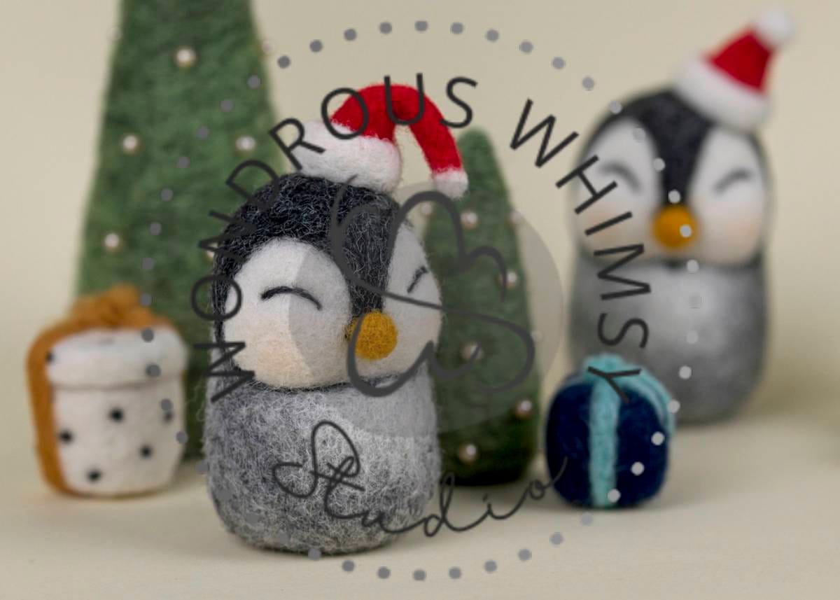 Christmas penguins digital download - style 1 - Image 4