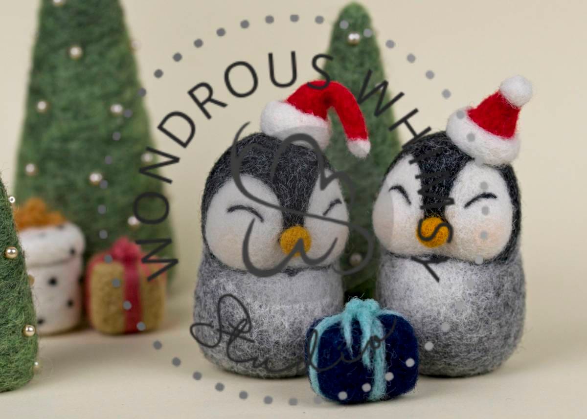 Christmas penguins digital download - style 2 - Image 3